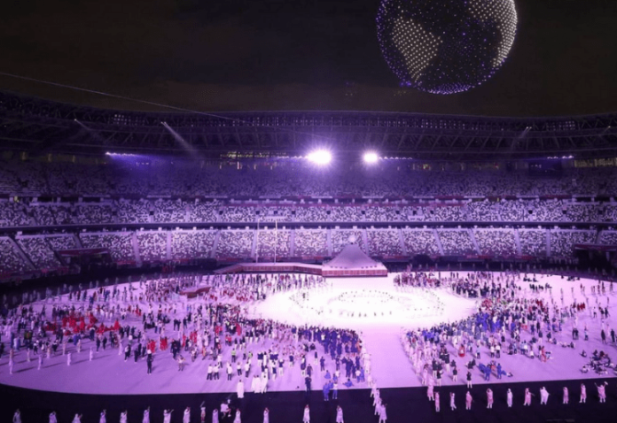 In Pictures Stunning Images From The Tokyo Olympics 2020 Opening Ceremony Gulfbuzz 5079