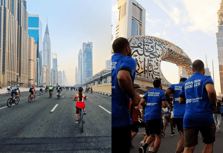 Dubai Run Is Back: You Can Run On The Closed Sheikh Zayed Road!