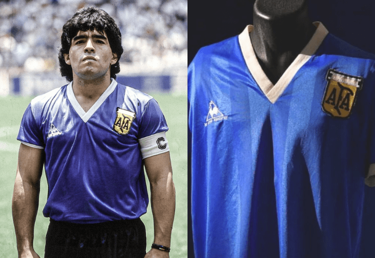 Diego Maradona's 'Hand of God' jersey sells for world record $9.28M at  auction 