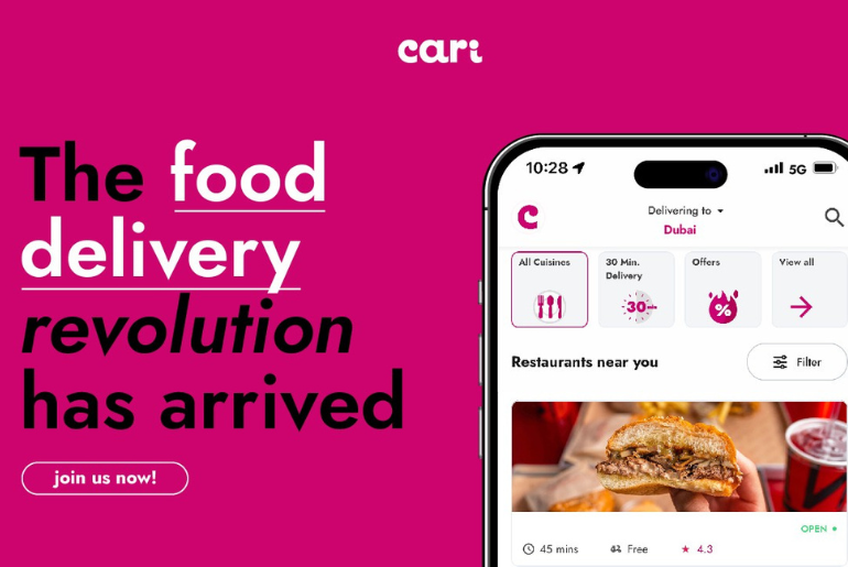 There Is A New Food Delivery App In Town: Welcome Cari - 30-Minute Free Delivery, Guaranteed Prices, 0% Commission