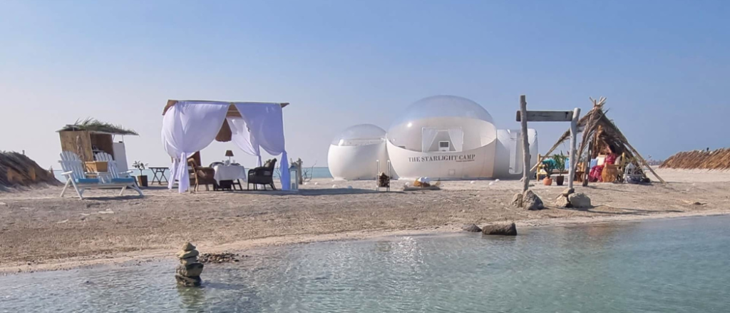 This Private Island 15-Minutes Away From Abu Dhabi Is Offering A Unique & Luxurious Glamping Experience