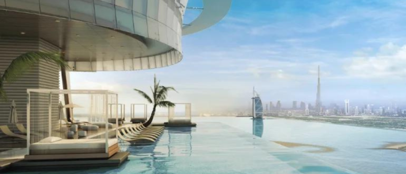 UAE’s Longest Infinity Pool Is Finally Open – Here’s How You Can Go For A Swim!