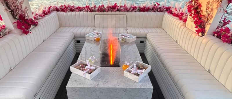 Date Night Alert: Dubai Has A New Private Floating Cafe Decorated In Flowers