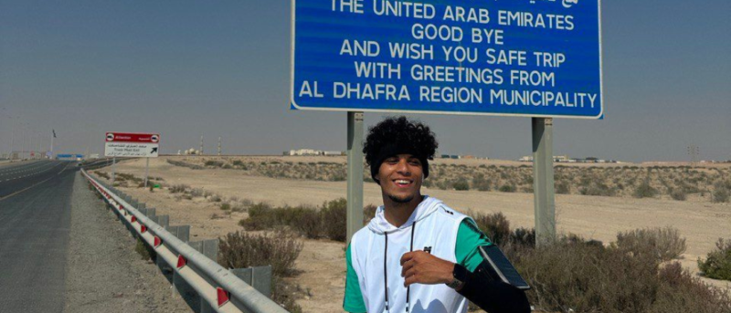 This 22-Year Old Ran From Dubai To Saudi In Just 9 Days, Crossing Over 400 Km