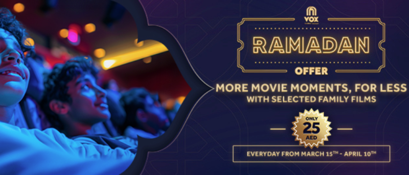 Get Movies Tickets For Just AED 25 This Ramadan!