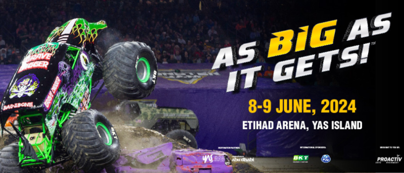 Your Ultimate Guide To The 2024 Monster Jam Happening In Abu Dhabi This June
