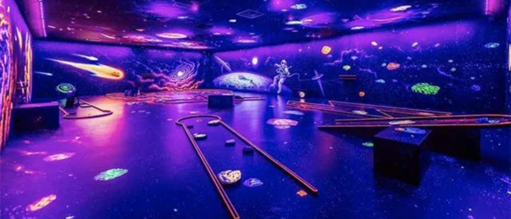 This Is Dubai's Ultimate 3D Glow In The Dark Minigolf Experience