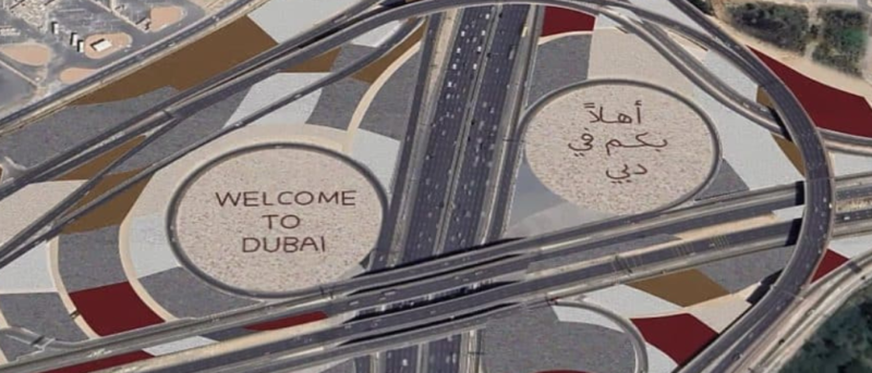 Dubai Has A New AED 26 Mn ‘Welcome To Dubai’ Sign That You Can See From Your Airplane Window