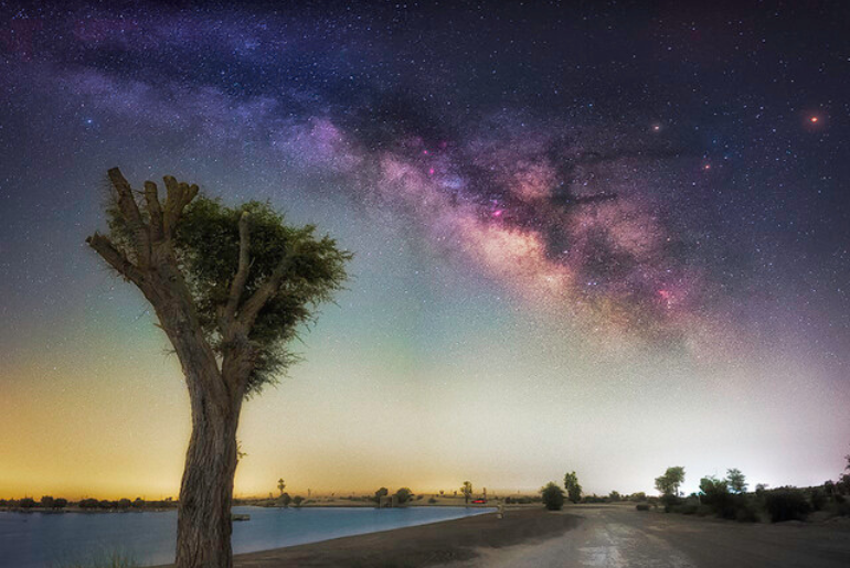 Meteor shower desert